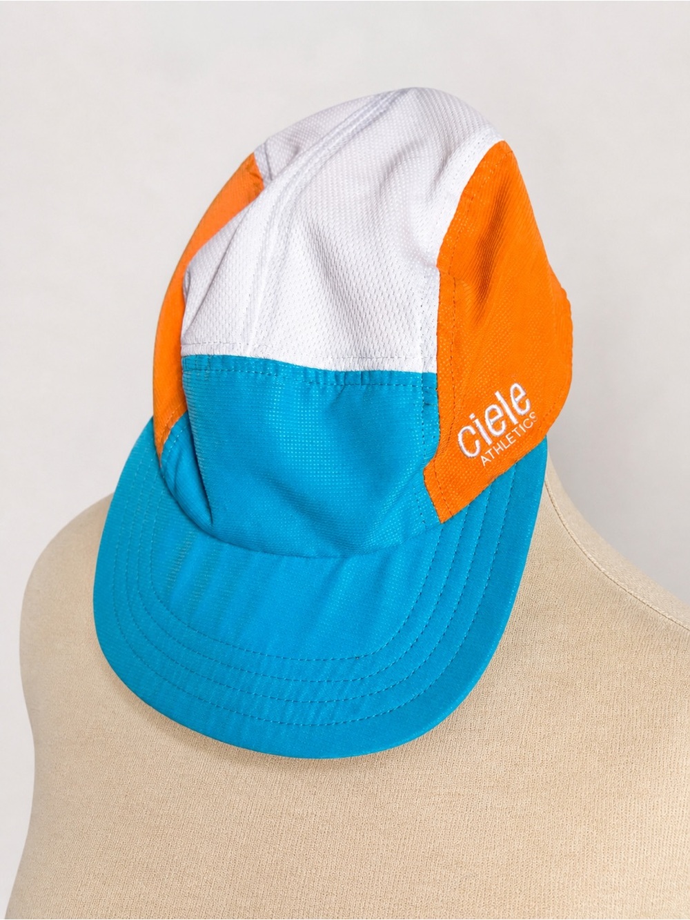 Ciele Athletics Running Cap | Turquoise Orange White | Adjustable